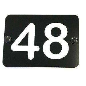 Personalized Custom House Shaped Number Name Road Plaques Acrylic Door Sign
