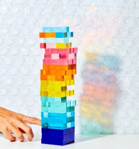 Factory Custom floating puzzl tic tac toe toys playground board giant jengaes classic game building blocks acrylic stacking game