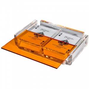 Customized Color Acrylic Rectangle Playing Card Deck Holder