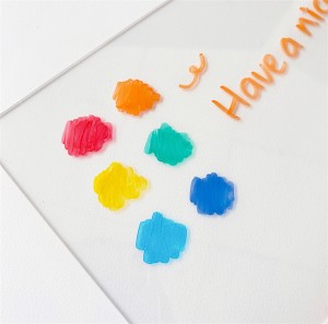 custom wholesale School office home Kids Record daily information note board Clear Acrylic Dry Erase Memo Tablet with Base