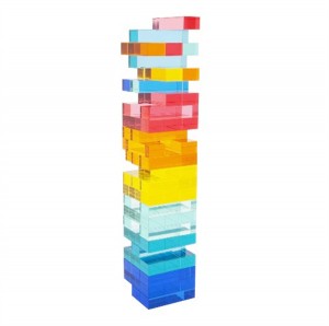 custom puzzl tic tac toe toys playground board giant automati classic diy building blocks acrylic stacking game sets