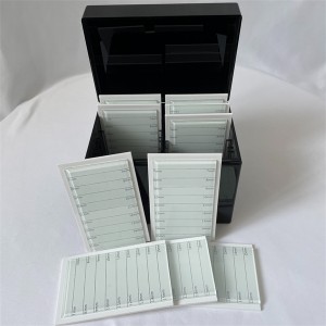 plastic extension box tweezer eyelashes strips tray storage case display stand rack clear acrylic eyelash organizer holder