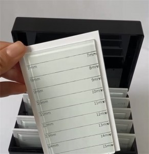Extension plastic box tweezer eyelashes strips tray storage case Tile display stand rack clear acrylic eyelash organizer holder