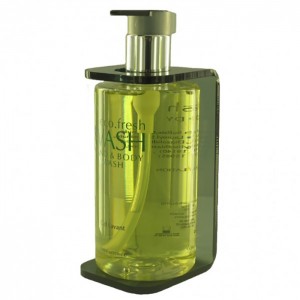 Wall Mounted White Plexiglass DIsplay Rack Acrylic Hand Sanitizer Bottle Bracket Holder