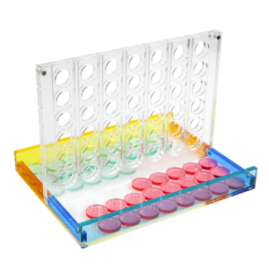 Custom Design Acrylic Board Game Various Colors Lucite 4 in a Row Game