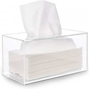 crystal luxury plastic Restaurant Hotel Office Home Table acrylic Napkin Tissue Holder Boxes Dispenser
