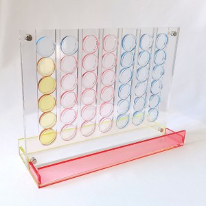 Acrylic Connect Four Set Custom Color Acrylic Lucite Game Board