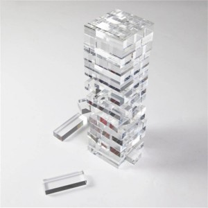 Custom hasbro puzzl tic tac toe toys playground board giant automati jengaes classic diy building blocks acrylic stacking game