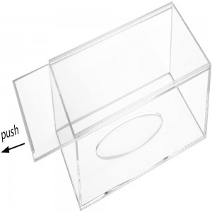 crystal luxury plastic Restaurant Hotel Office Home Table acrylic Napkin Tissue Holder Boxes Dispenser