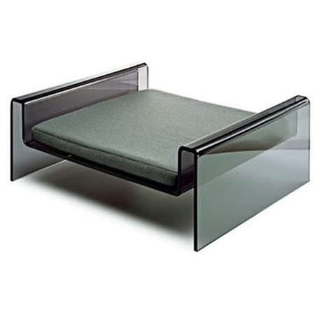 transparent clear acrylic plastic round square pet dog cat beds  house pot display case showcase