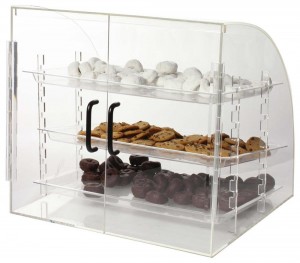 Bakery Cake Store Custom Clear Window Box Acrylic Food Storage Box Bread Cookie Cupcake Doughnut Display Case