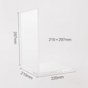 Custom size make up perfume rotating cosmetic floor board standing rack store screen acrylic led advertising display stand