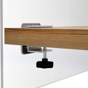 Privacy Partition Frosted Acrylic Clamp-on Desk Divider Privacy Desk Mounted Cubicle Panel