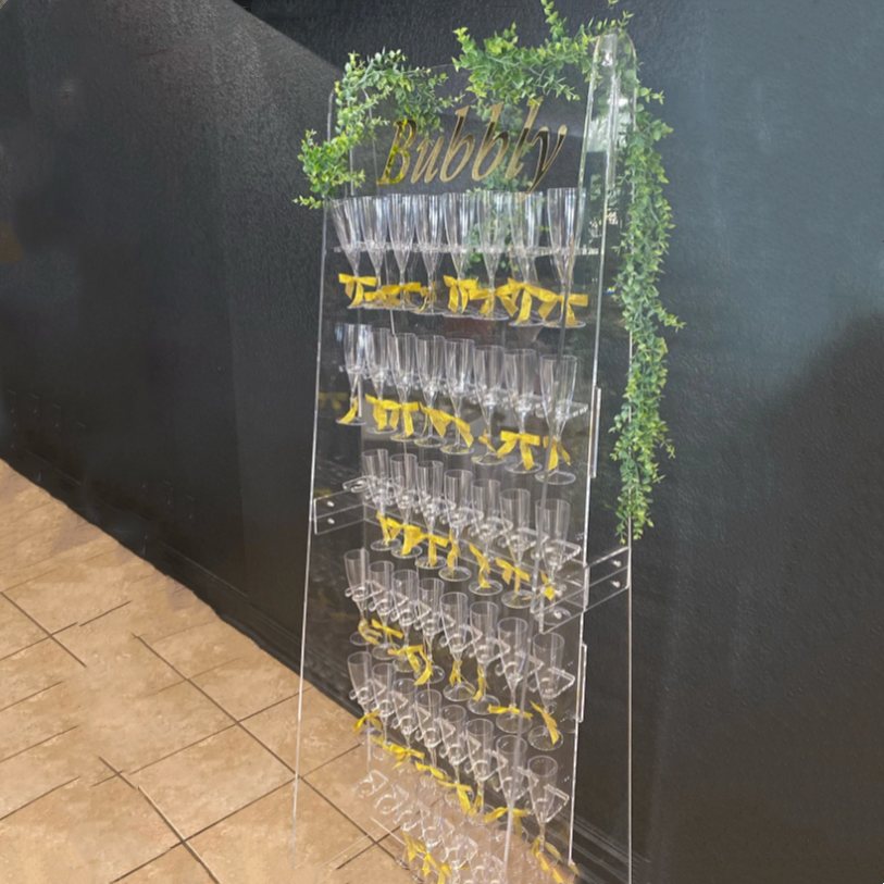 custom plastic moet chandon prosecco wall champagne glass crystal price flute clear acrylic champagne wall wedding holder