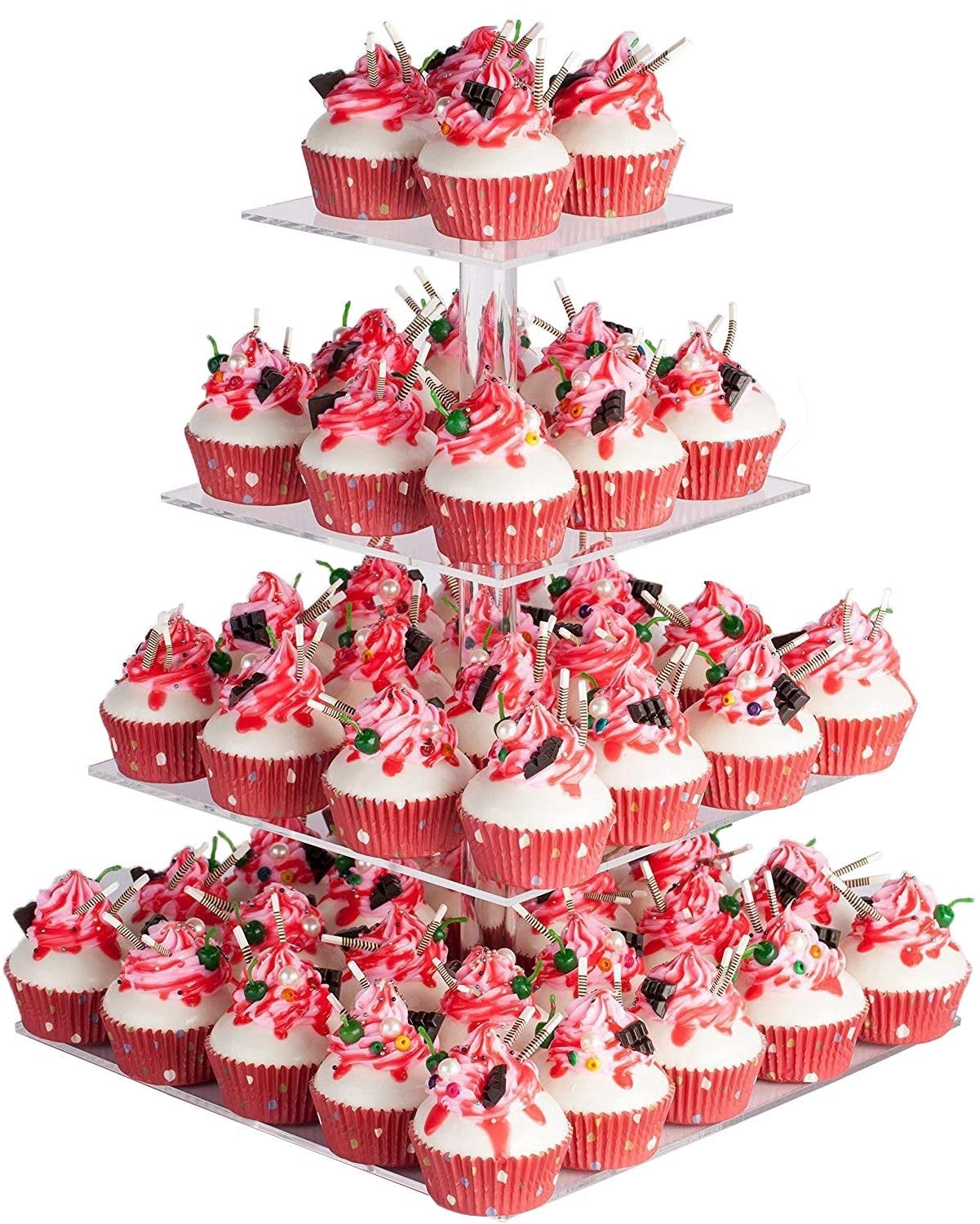 Custom Free Tier Clear Acrylic Wedding Cake Stand Set For Weddings  Birthday Parties Halloween Candy Dec