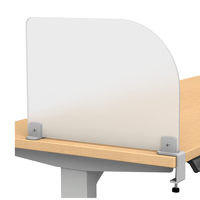 /privacy-partition-Frosted-acrylic-clamp-on-desk-divider-privacy-desk-mounted-cubicle-panel-product/