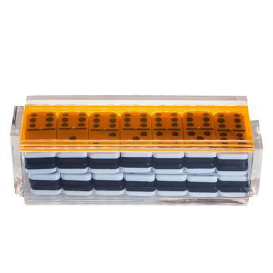Various Color Display Case Plexiglass Dominoes Set Neon Acrylic Case