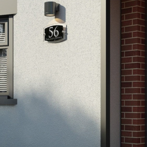 custom floating modern hotel office home welcom address signs door number decorative plates Acrylic House Number Sign Plaque