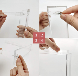 custom Transparent Jewelry Display Stand Storage Decor Acrylic Earring Holder for Women Girls Store