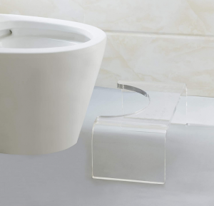 Amazon Hot Sale Custom Clear Small Sitting Stackable Plastic Baby Acrylic Toilet Step Stool