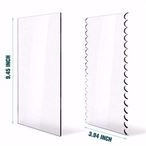 custom wholesale rectangle plastic thick coloured drum white mdf square rounds Clear Acrylic Cake Boards Bases Display with logo