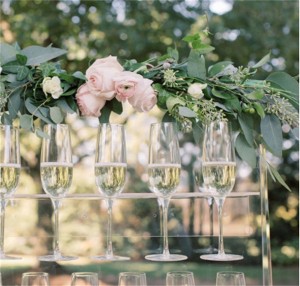 custom wholesale plastic wall champagne bottle cup display stand clear acrylic champagne glass holder For Wedding