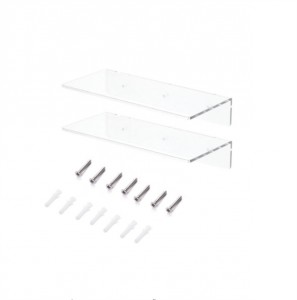 Transparent hanging kids Bedroom Living Room Office corner decorative shelves display clear acrylic wall mounted floating shelf