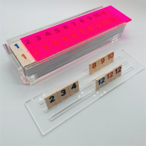 custom higgs sublimation blank tables dominos cases big double six black acrylic domino game set