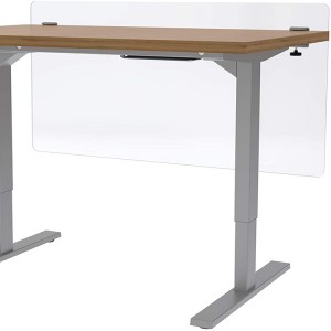 Privacy Partition Frosted Acrylic Clamp-on Desk Divider Privacy Desk Mounted Cubicle Panel