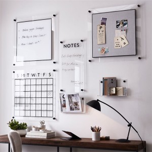 custom Mounted Floating give away sublimation hang digital coloring printing monthly year acrylic dry erase calendar for wall