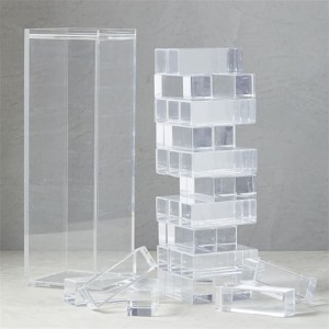 custom puzzl tic tac toe toys playground board giant automati classic diy building blocks acrylic stacking game sets
