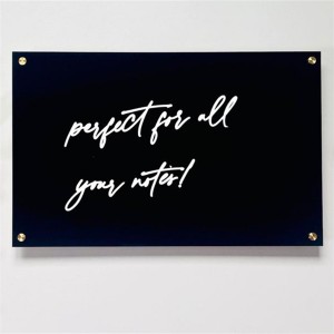 Blank Memo Table Habit Clear Office Floating Message Note Board To Do List Wall Black Acrylic Dry Erase Writing Board