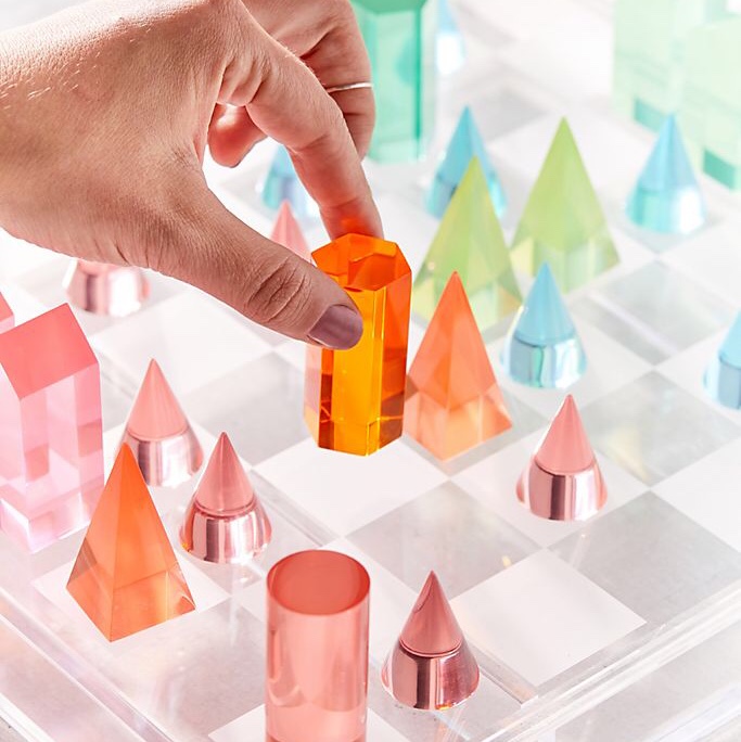 Hot Selling High Quality Professional Acrylic Chess Games Sets Luxury Gift For Kids