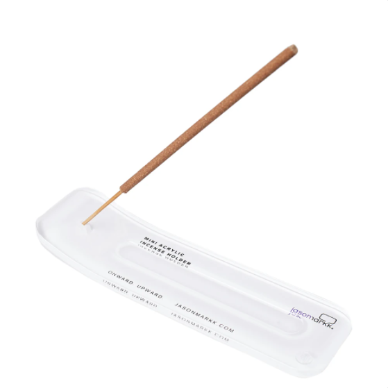 luxury custom mini crystal portable Boat Arc Shape Perspex Incense  burner Holder accessories Acrylic Incense Holder Block