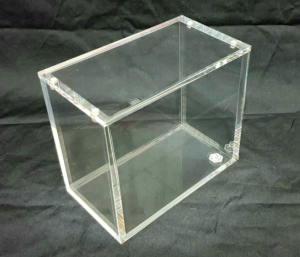 wholesale cardboard evolution cards carte booster displays base set clear acrylic pokemon booster box display with magnetic lid