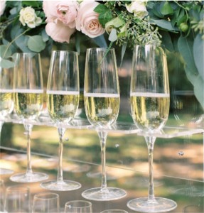 custom wholesale plastic wall champagne bottle cup display stand clear acrylic champagne glass holder For Wedding