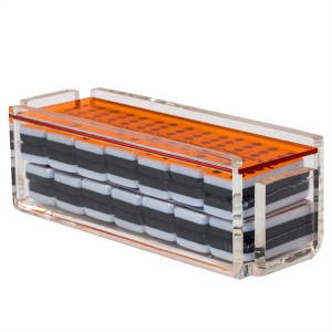 Various Color Display Case Plexiglass Dominoes Set Neon Acrylic Case
