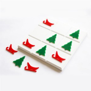 12” Acrylic Tic Tac Toe Game Set Classic Family Plexiglass Travel Board Game For Kids and Adults