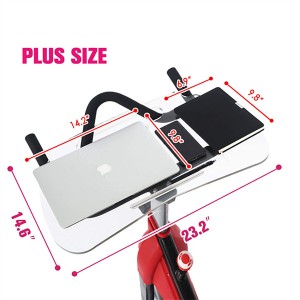 Exercise Workstation Tablet Phone Book Cycle Spinning Peloton Work Ride Desk Clear Acrylic laptop car Tray for Peloton Bike