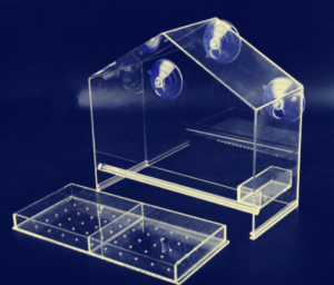 wholesale Small Cute Transparent china lager breeding carriers houses Pet birde Cages Parrot Breeding acrylic bird cage for sale