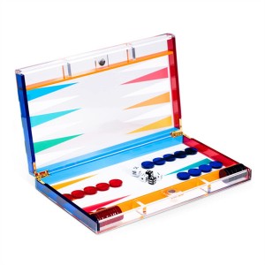 Custom lucite monopoli ludo board pieces maker scrabble developmental educational children acrylic backgammon set game for kids