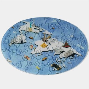 Custom Rainbow Color Acrylic Educational Toy Jigsaw Puzzle
