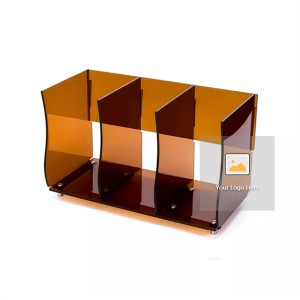 custom office home room school Ladder Fit 4Tier childrens kids Bookcase Design clear Acrylic display bookshelf Storage
