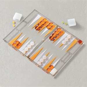 Custom lucite monopoli ludo board pieces maker scrabble developmental educational children acrylic backgammon set game for kids