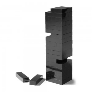 Traditional Plexiglass Stacking Tumbling Tower Acrylic Block Building Tower Game Lucite Jumbling Tower