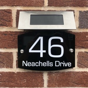 Modern floating hotel office home welcom address signs door number decorative plates custom Acrylic House Number Sign Plaque