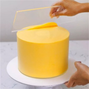 custom wholesale rectangle plastic thick coloured drum white mdf square rounds Clear Acrylic Cake Boards Bases Display with logo