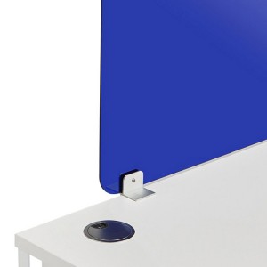 Privacy Partition Frosted Acrylic Clamp-on Desk Divider Privacy Desk Mounted Cubicle Panel