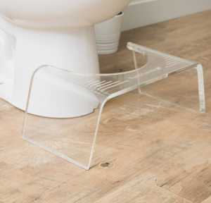 Amazon Hot Sale Custom Clear Small Sitting Stackable Plastic Baby Acrylic Toilet Step Stool