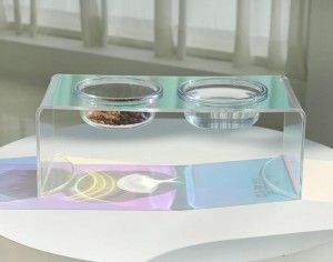 Custom Logo Wholesale Luxury Colorful Cat Dog Pet Water Food Feeder Bowl